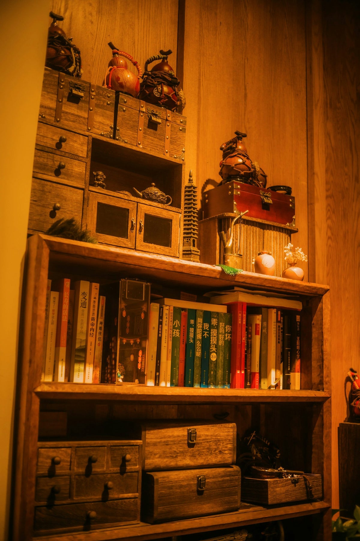 Pine Five Tier Bookcase from Home Of Furniture